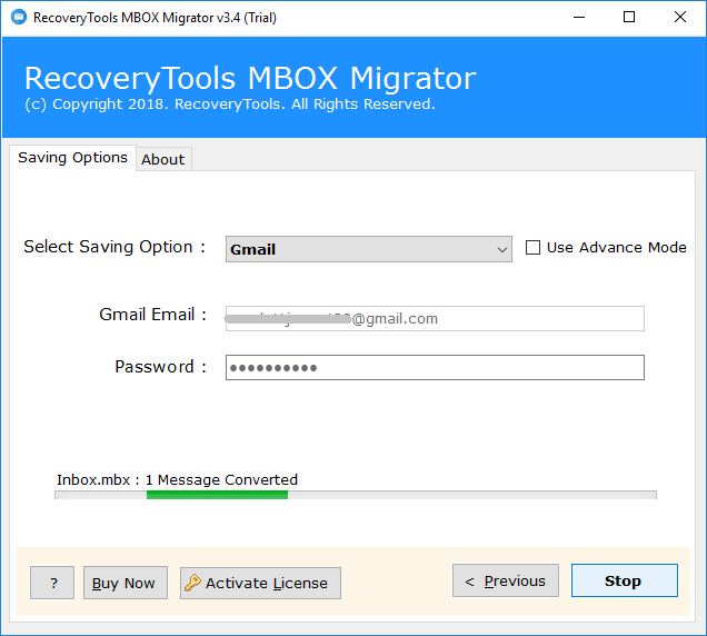 gmail mbox to outlook