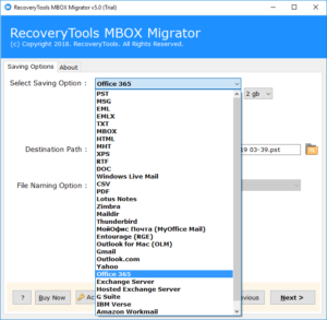 mbox to office 365 migration tool